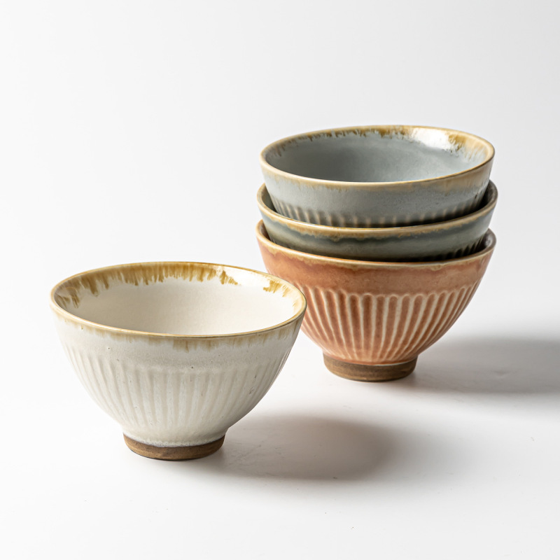 Beautiful Rice Bowls for Home Use, Japanese-Style Ceramic Small Bowls, Wholesale Ready-To-Ship Tableware, High-End Niche Bowls, Restaurant Dessert Bowls Beautiful Rice Bowls for Home Use, Japanese-Style Ceramic Small Bowls, Wholesale Ready-To-Ship Tableware, High-End Niche Bowls, Restaurant Dessert Bowls