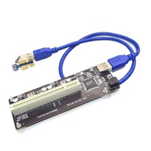PCI-E轉雙PCI擴展卡PCIE轉接卡監控視頻采集控制卡創新聲卡免供電