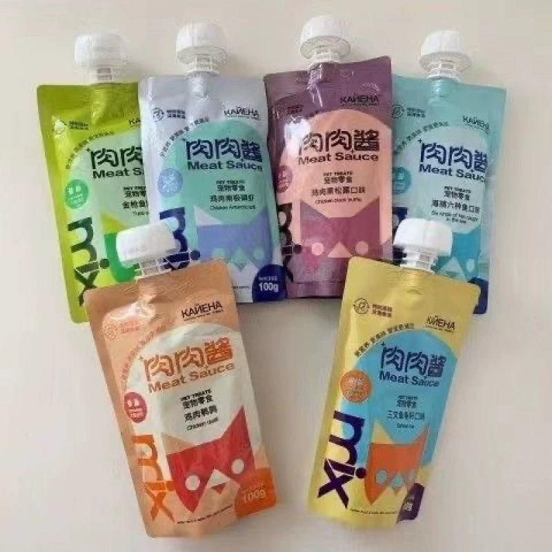 Увлажняющий мясной соус Inal для домашних животных, универсальный влажный корм для кошек, 100 закусок для откорма глубоководной рыбы, целая коробка Li Zhi