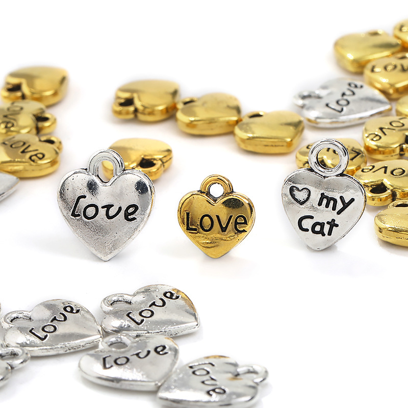 Wholesale love mycat cat claw DIY pendant pendant bracelet alloy jewelry accessories A286