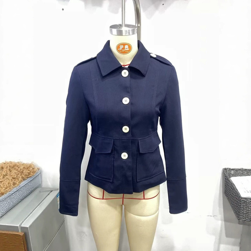 Exclusive for cross-border foreign trade, 2026 new European and American style women's fashion casual color-block button pocket blazer