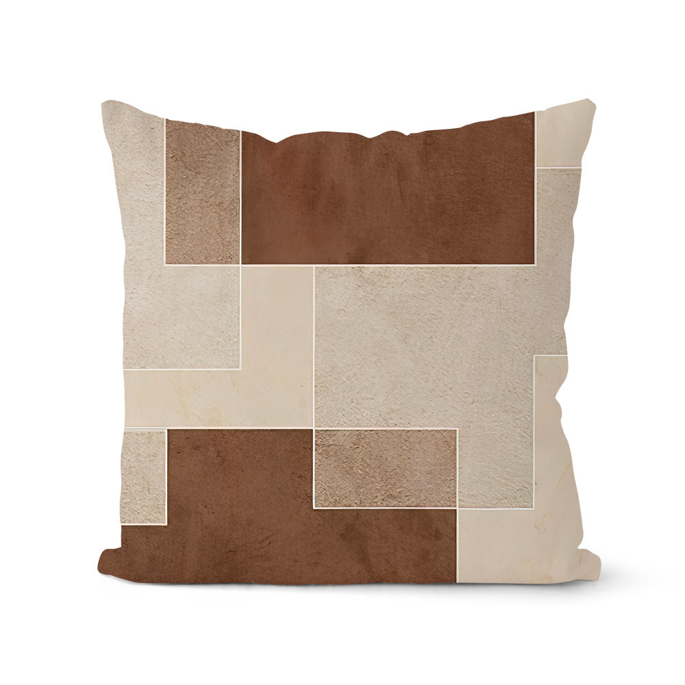 Amazon explosión almohada de impresión geométrica en blanco y negro almohada de decoración interior sofá cojín de cama almohada de cabeza image 11