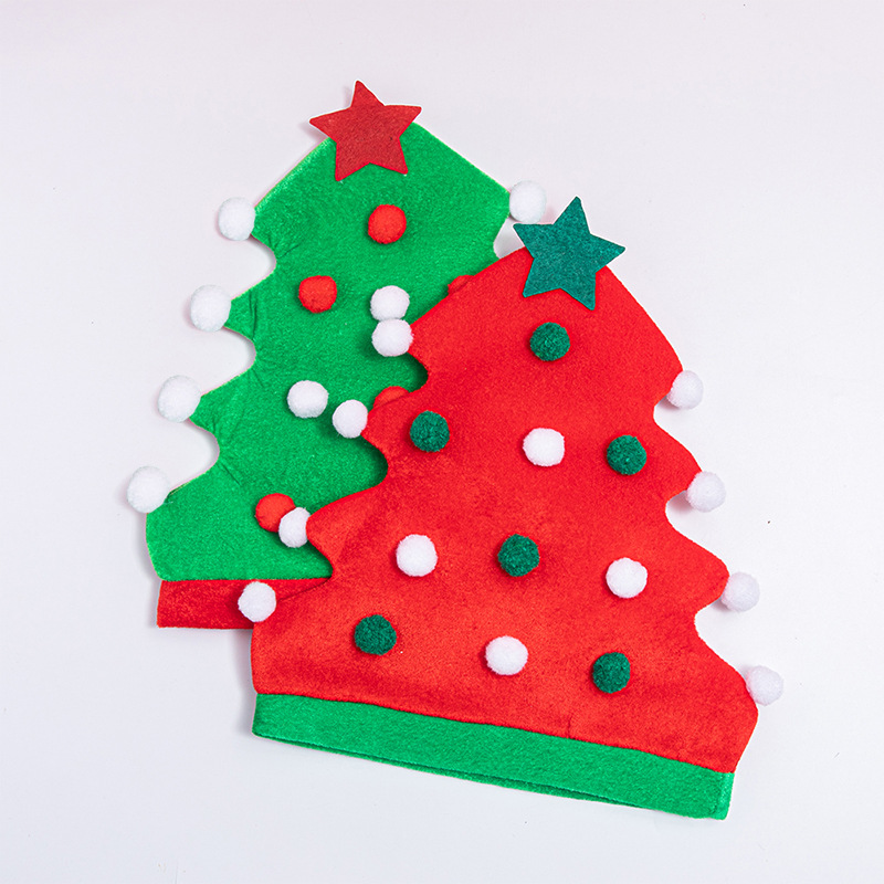 Amazon cross-border new Christmas tree hat creative party hat decoration elf Christmas hat wholesale