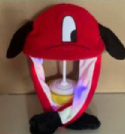 Sombrero con orejas móviles coolomi Yugui melodía de perro Internet celebridad airbag gatito emisor de luz gato conejo sombrero de oreja