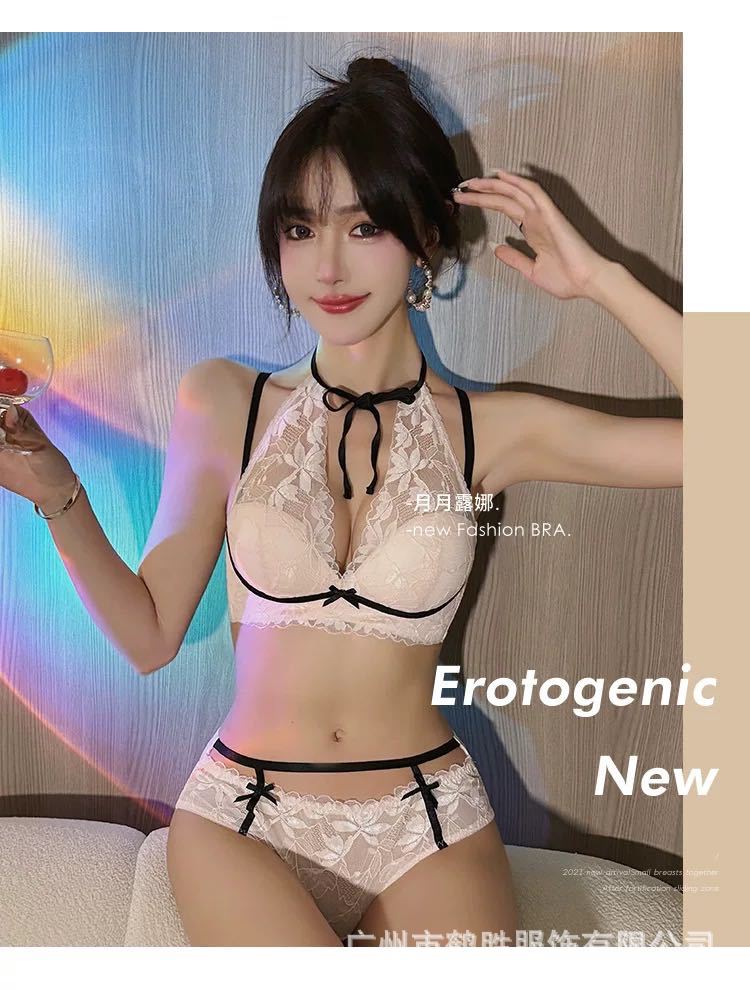 Ventas directas de fábrica comercio electrónico transfronterizo Sudeste de Asia Vietnam Tailandia damas burbujas encaje pecho pequeño recogido sujetador Tovin