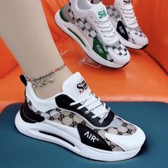 Women's 2023 New Mesh Breathable White Sneakers Fashion Thick Sole Comfortable Casual Versatile Hot Women's Shoes