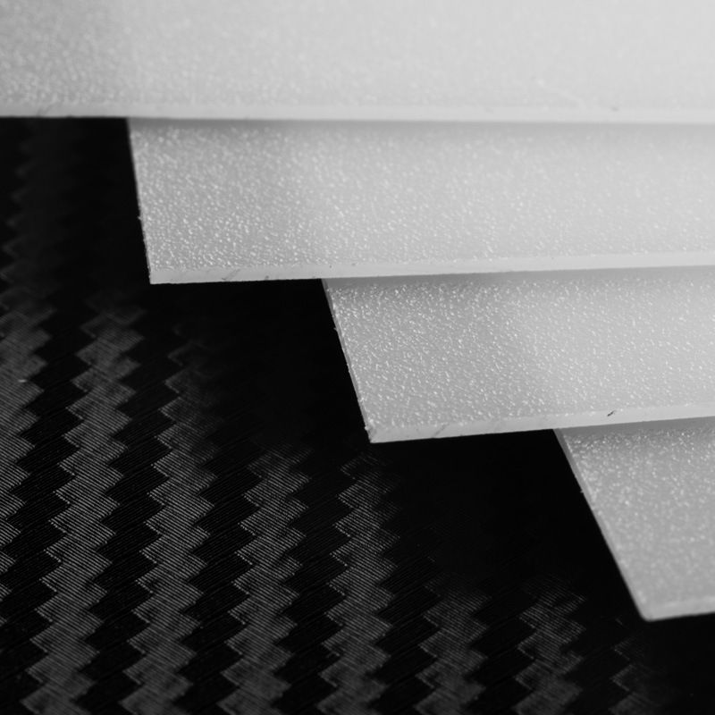 乳白色PS有机玻璃板磨砂扩散板亚克力灯罩板透光板灯光片散光板