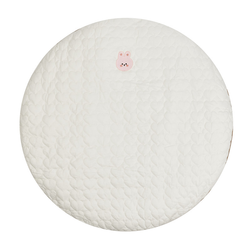 INS nuevo bebé ronda gateando Mat juego estera desmontable y lavable alfombra del piso exquisito bordado alfombra de La Tienda del bebé
