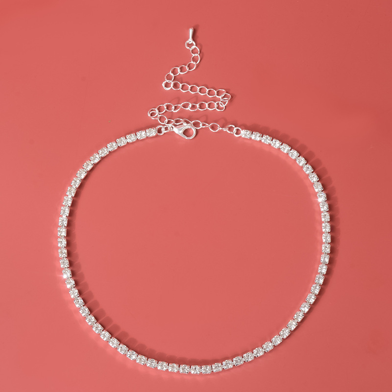 Zircon Necklace Three-Piece Set, High-End Designer Rhinestone Necklace Zircon Necklace Three-Piece Set, High-End Designer Rhinestone Necklace