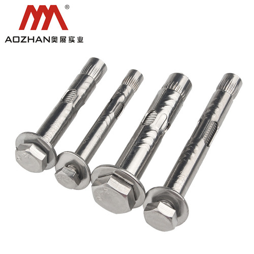 Aozhan 304 stainless steel expansion screw external hexagonal internal expansion extension bolt expansion tube M6-M12