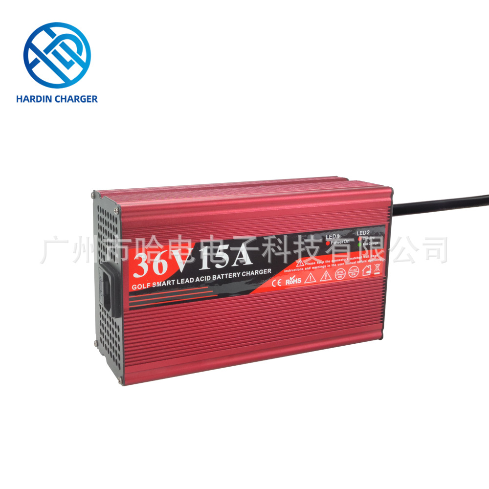 出口北美110Vac高尔夫球车铅酸充电器44.1V15A带提手输出接头可选