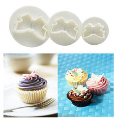 Butterfly Spring Plastic Cutting Mold 3-Piece Set, Large and Small Sugar Flowers, Fondant Butterfly Cookies, Cake Decoration, Flower Mold