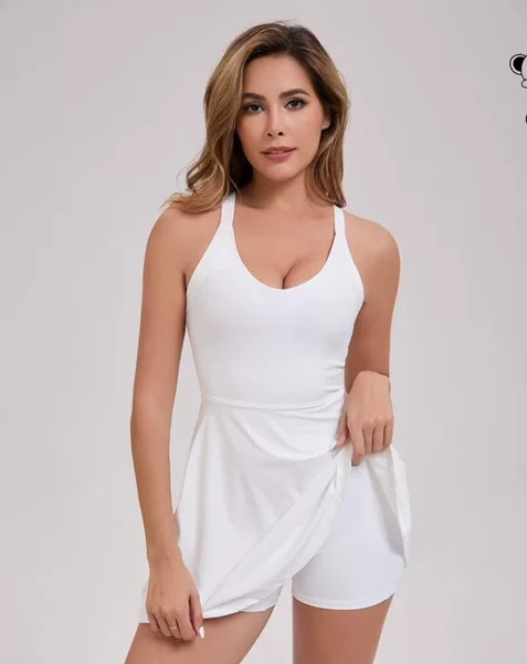 Z 36825 Yoga Sport Dress with Built-in Shorts