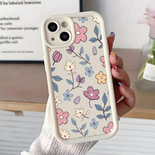 彩色花草适用iPhone17promax苹果16/15手机壳14/13mini防摔保护套