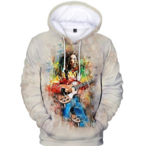 Cross-Border Temu2025 Bob Marley 3D Printed Hoodie Men's New Autum Casual Hoodie