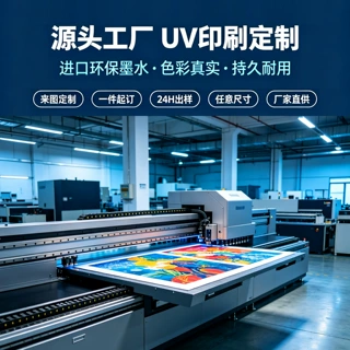 uv打印加工 来图定制印刷多材质直喷彩印广告源头工厂快速打样