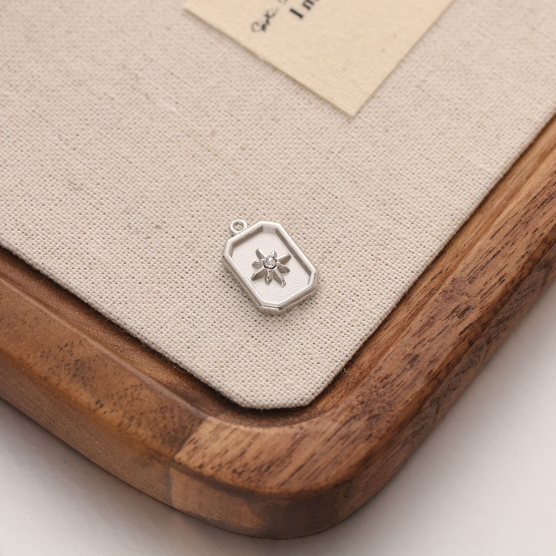 Plating Design 3 Pieces 304 Stainless Steel Square Pendant DIY Jewelry Accessories