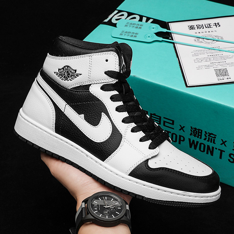 Zapatos de baloncesto de caña alta para hombre AJ Air Force One Pareja Zapatillas casuales Primavera y otoño Estudiantes de secundaria Zapatillas de moda juvenil