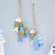 New Small Fish String Wooden Fish Curtain Decoration Fishing Net Background Decoration Marine Pendant Kindergarten Arrangement Hanging Decoration