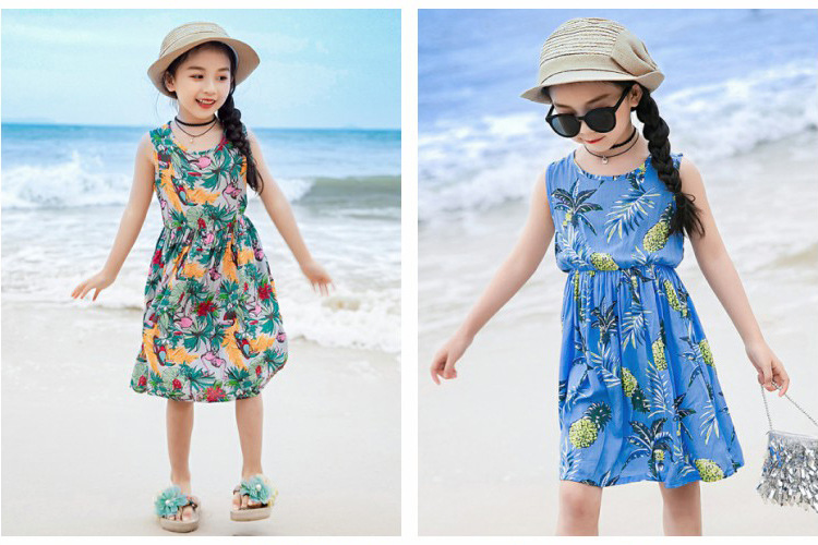 Casual Animal Stripe Camouflage Polyester Girls Dresses display picture 2