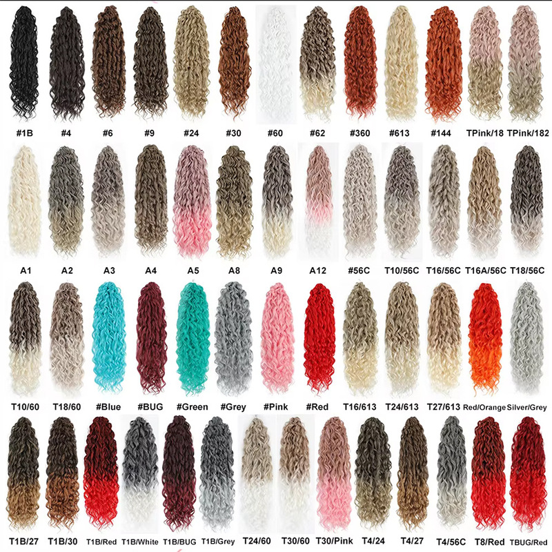 European and American Wig Crochet Hair Jessica Wave 22inch Large Wavy Long Curly Hair Wigs Russian Hot Style
