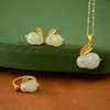Rabbit, advanced necklace, pendant jade for St. Valentine's Day, high-quality style, Birthday gift