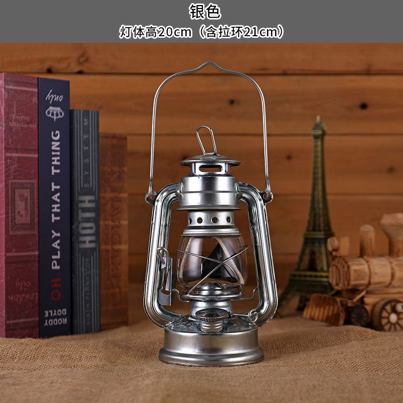 lámpara de aceite retro lámpara de caballo lámpara de queroseno portátil lámpara de camping lámpara de camping lámpara de camping lámpara de decoración de lámpara de campamento accesorios de fotografía