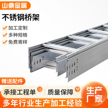 不锈钢梯式桥架厂家批发梯级式电缆桥架400*100304不锈钢梯式桥架