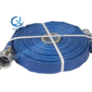 PVC涂塑水带配铝接头快速接头高压耐磨农用园林灌溉消防流体设备