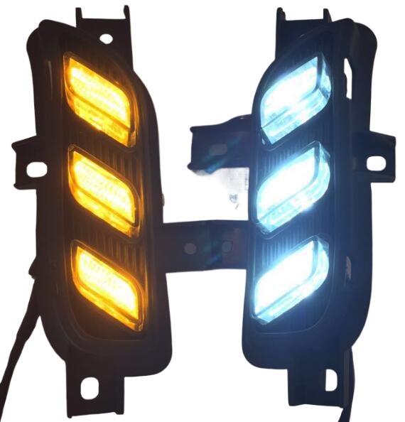 Aplicable a 16-17 nueva luz de marcha diurna Kia K3 Luz de marcha diurna K3 Luz de niebla de guía de luz LED modificada