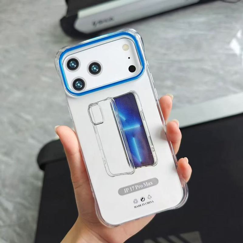 苹果17超级防摔透明手机套适用iPhone17ProMax彩色镜头框软手机壳|undefined