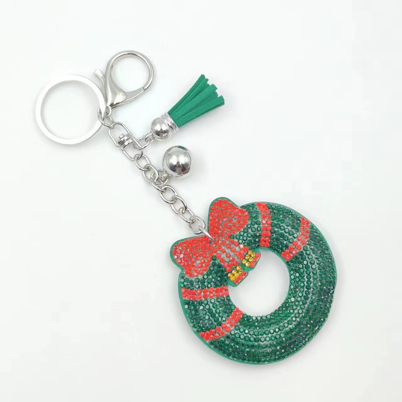 国境を越えた新しいクリスマスアクセサリーのホットドリルのキーホルダークリスマスプレゼント装飾部品工場卸売り|undefined
