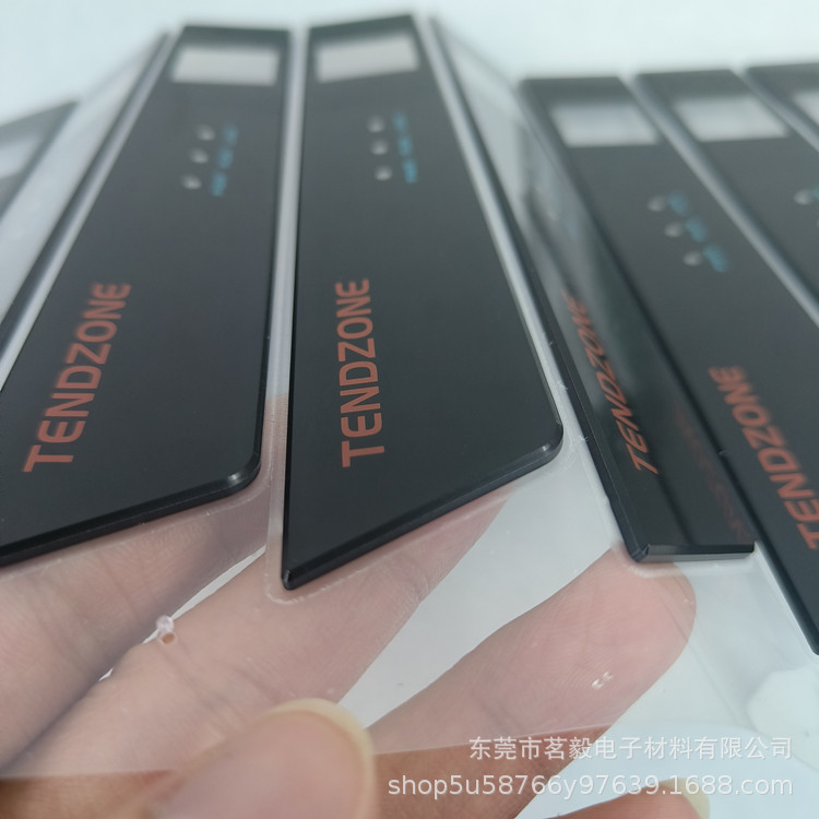 PET触摸按键面贴 PC亚克力摄像头装饰镜片  表面防刮耐磨 CNC精雕