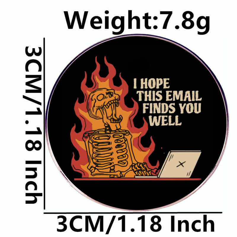 이 이메일이 기분이 좋기를 바랍니다. 브로치 핀 핀 핀 배지 금속 합금 배지