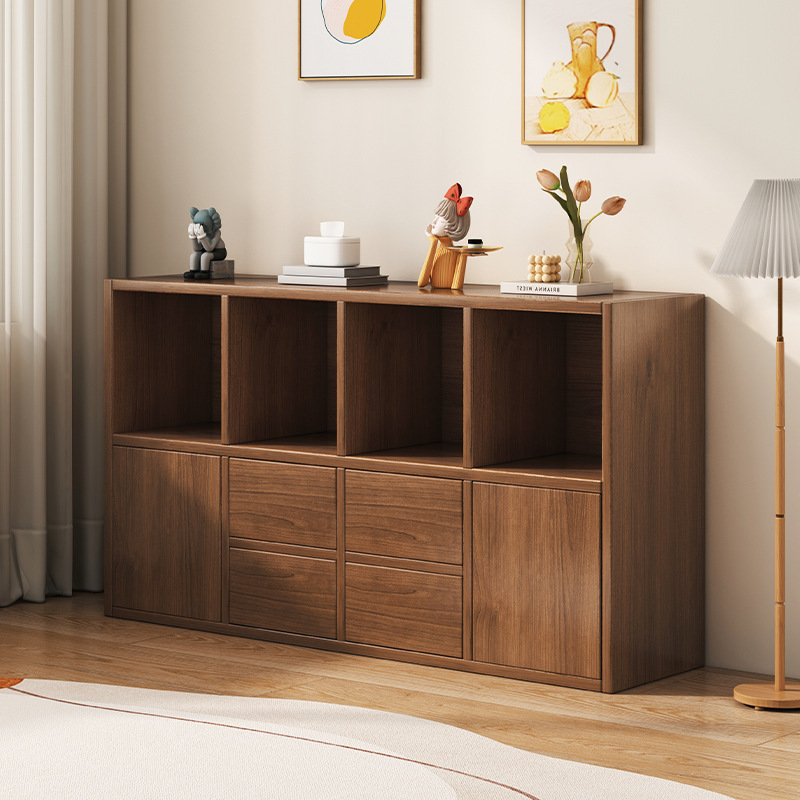 Bookshelf Floor-Standing Storage Rack Storage Cabinet Simple Home Living Room Bedroom Wall Student Grid Cabinet Low Cabinet