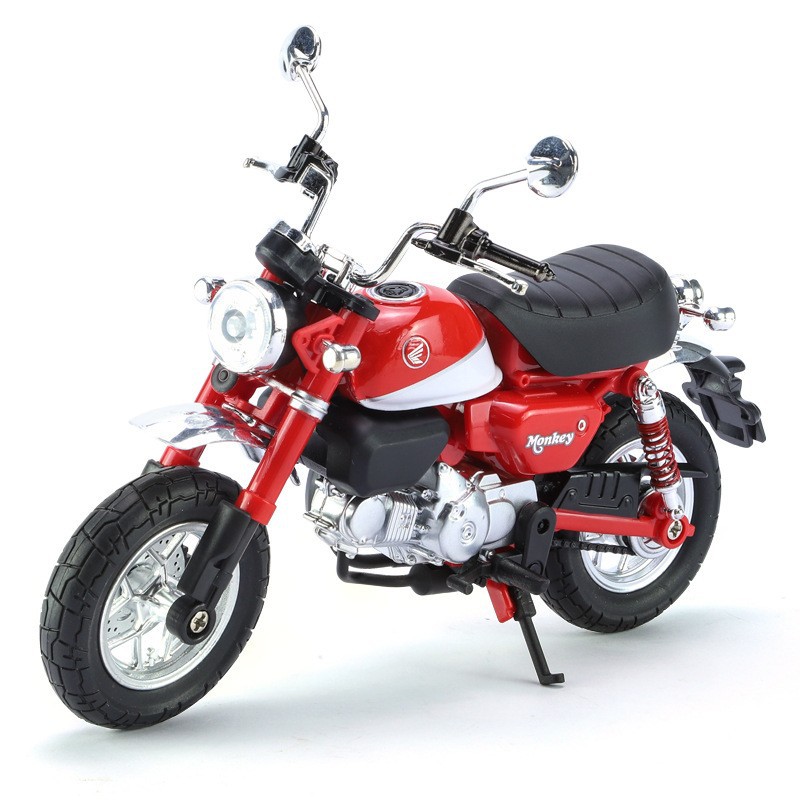 Modelo de Motocicleta de Aleación de Mono a Escala 1:12, Decoración Creativa para el Hogar, Dormitorio de Niños, Escritorio, Boutique, Juguete Moderno