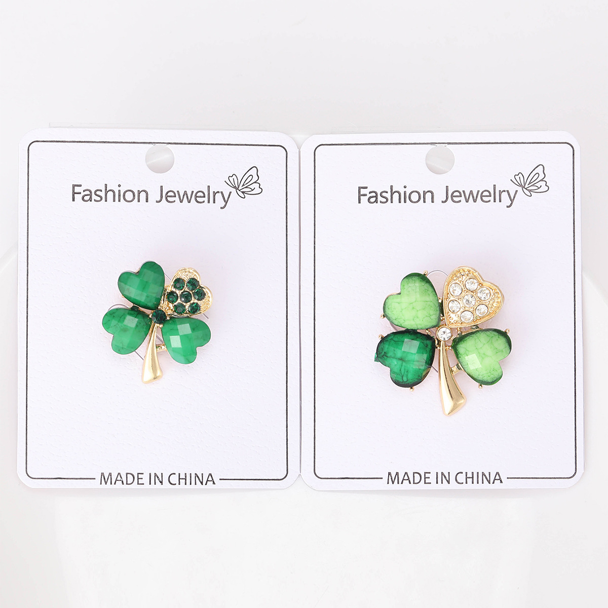 Elegant Simple Style Pin Four Leaf Clover Alloy Women's Brooches display picture 2