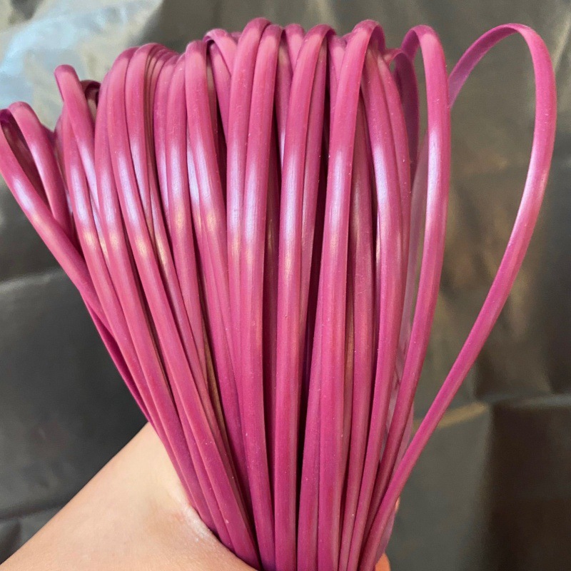 Imitación de ratán 5mm material de tejido de ratán plano hilo de ratán bolsa tejida de ratán de imitación bricolaje sellado de ratán de plástico hecho a mano