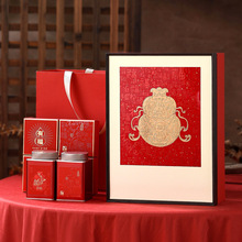 茶叶包装盒精致两罐中秋月饼礼盒组合有福喜庆空盒2025新品