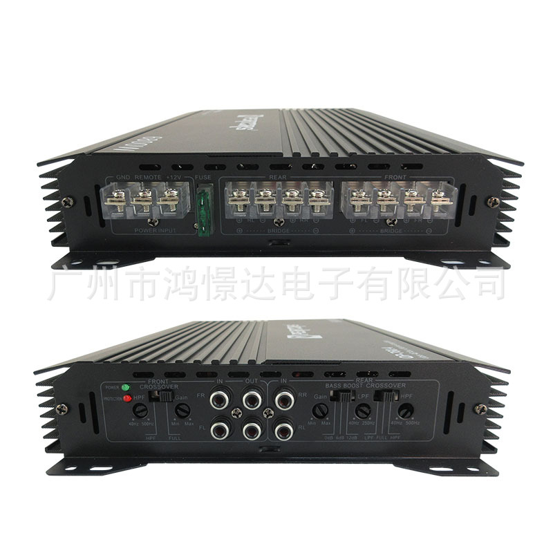 Amplificador de altavoz de audio para automóvil QPERTORS QP-760.4 amplificador de cuatro vías 4 canales 6800W