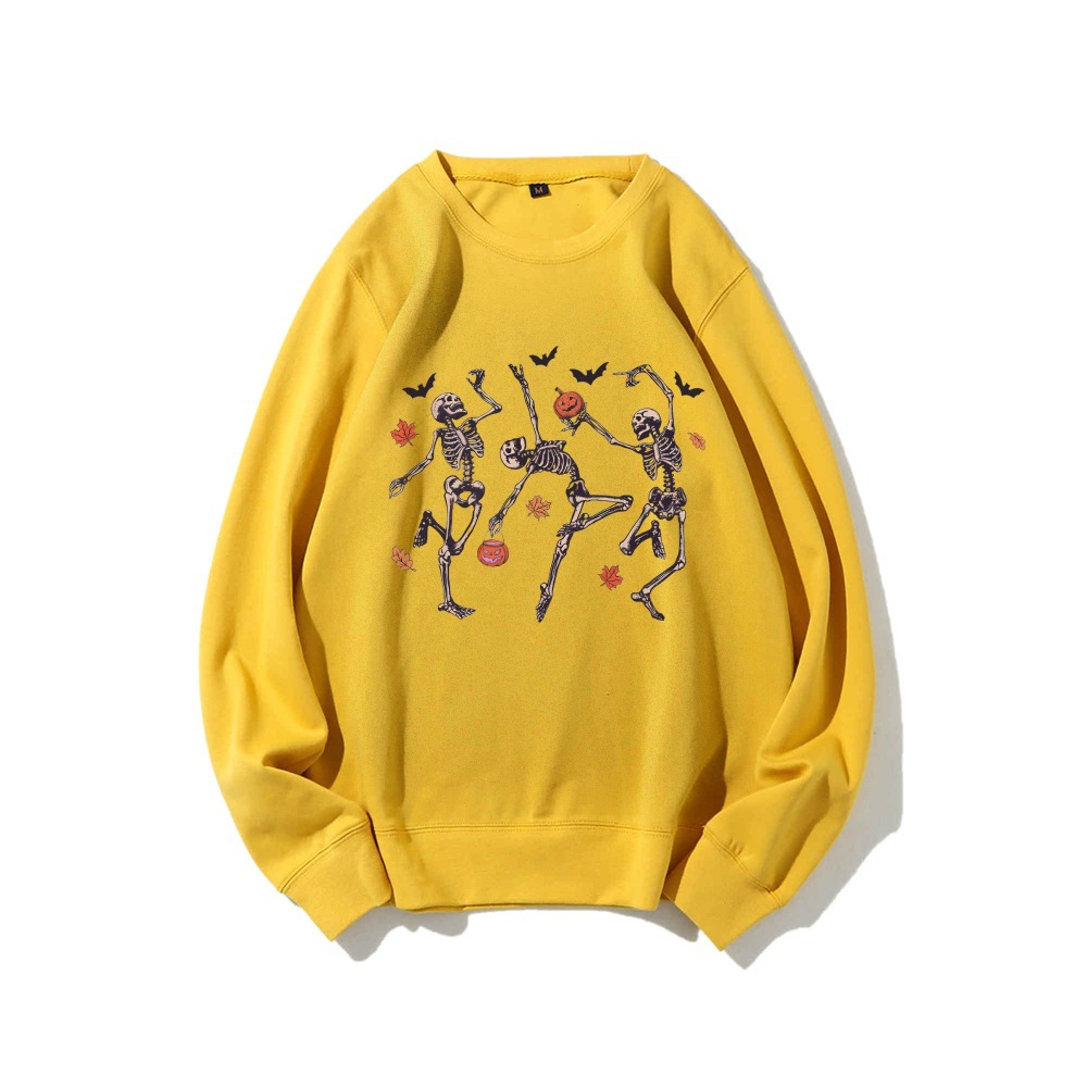 Comfort Colors Dancing Skeleton Casual Crewneck Sweatshirt