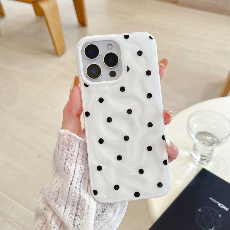 Punto de onda de dopamina simple para Apple 15ProMax funda para teléfono móvil 16Pro color 14/13 nuevo 16PM hembra 15