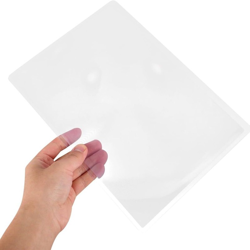 297*210 ミリメートルフレネルレンズ 3 倍 A4 サイズ PVC ハンドヘルド読書拡大鏡フルページ HD アンプ|undefined