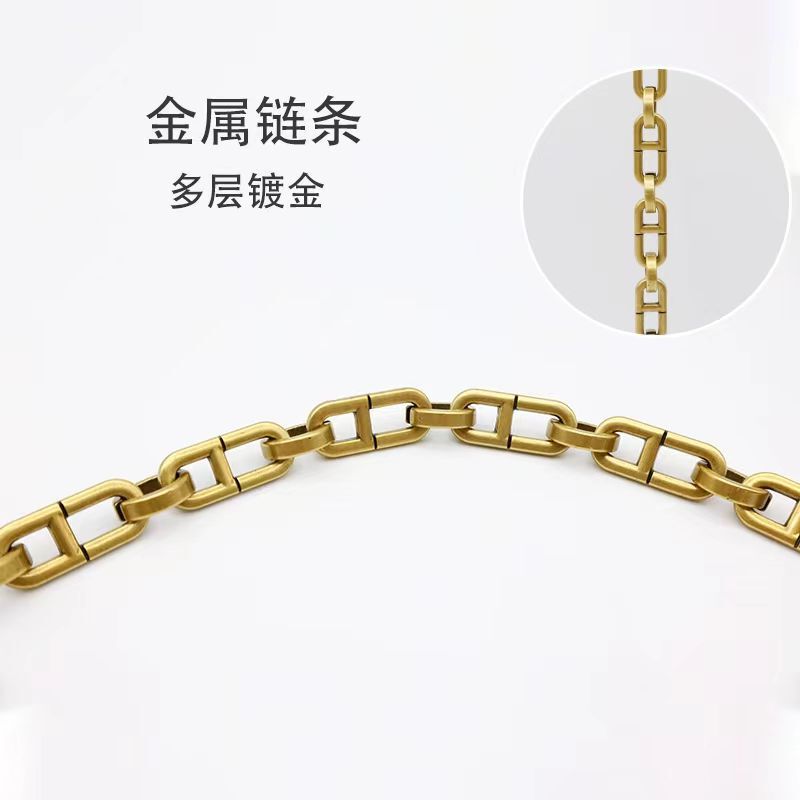 メーカー直供迪澳老花バケツバッグ古金付斜め掛けチェーンカバンの太いチェーン部品|undefined