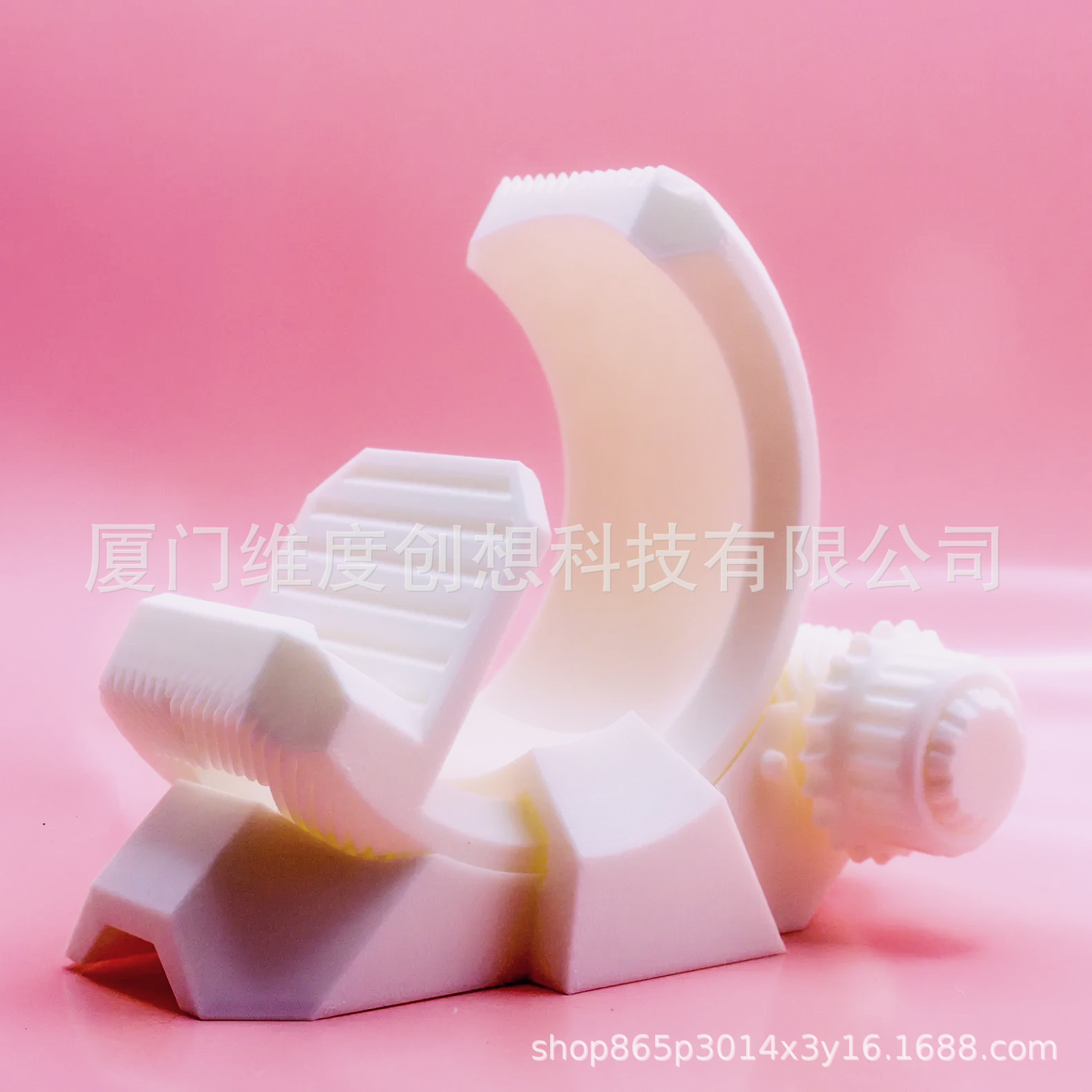 Transfronteriza explosión impresa en 3D Gear Phone Stand Herringbone Gear Phone Stand