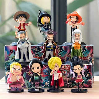 海贼王新品恶魔果实系列手办盲盒路飞娜美基德人物模型潮玩摆件