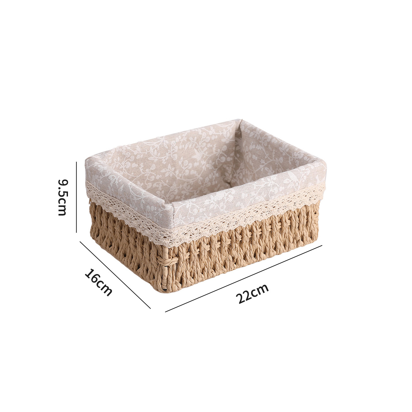 Transfronterizo trenzado cesta de almacenamiento mesa de té caja de almacenamiento bocadillos cosméticos cesta de almacenamiento cajas de almacenamiento trenzadas