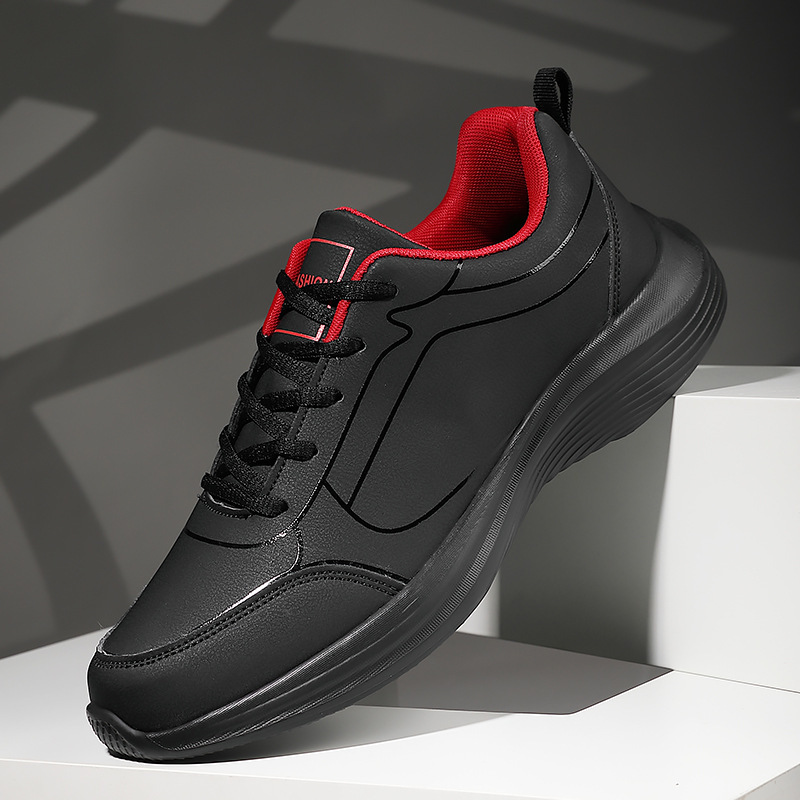Cross-Border Large Size Men's Versatile Wide Toe Wide Last Plus Fat and Widening Running Simple Outdoor Work Black Casual Men's Shoes Cross-Border Large Size Men's Versatile Wide Toe Wide Last Plus Fat and Widening Running Simple Outdoor Work Black Casual Men's Shoes