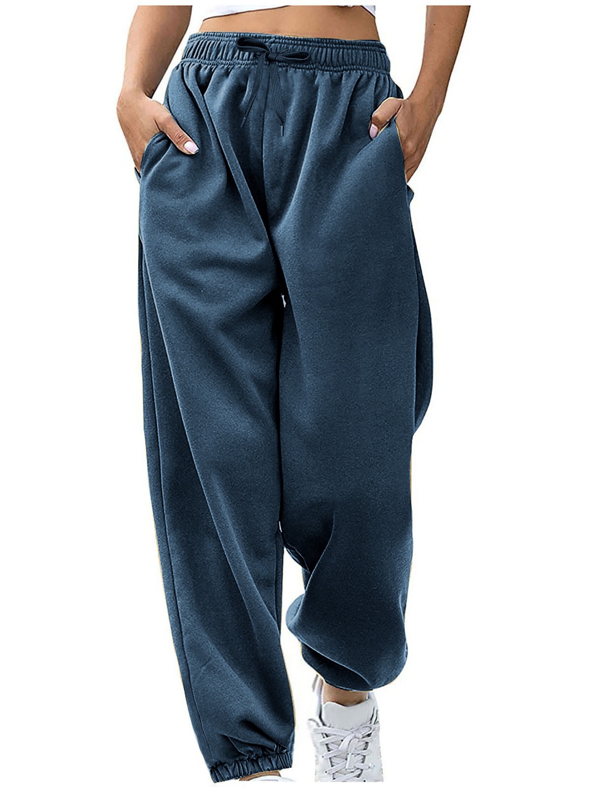 Pantalones Deportivos Térmicos para Mujer Poliéster Holgado