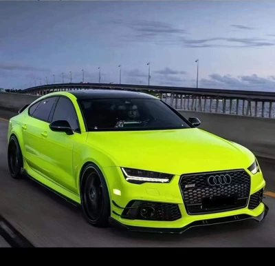 the manufacturer of high-quality PET material: Automotive Film - crystal-series-track-yellow